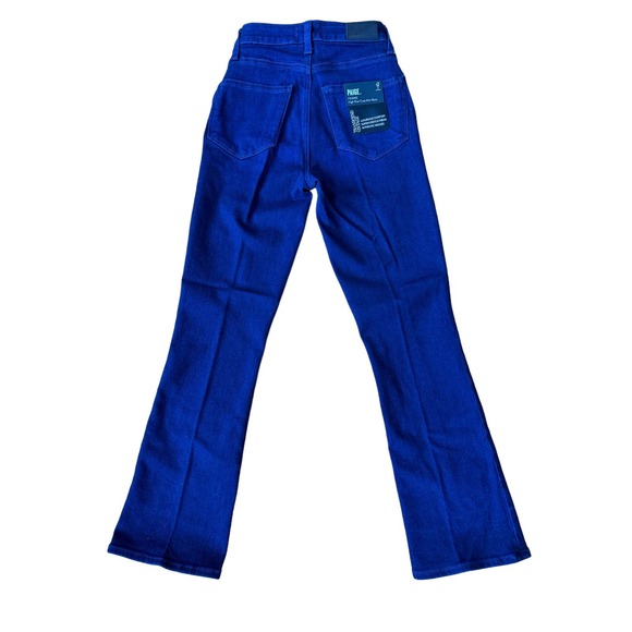 PAIGE FEMME High Rise Coin Pocket Crop Mini Boot Jeans - Picture 1 of 9